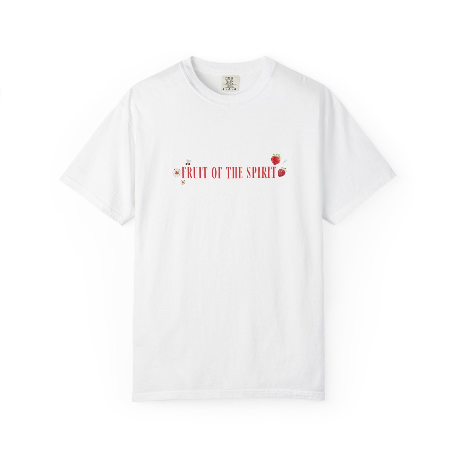 Fruit of the Spirit T-Shirt - Unisex Garment-Dyed Tee with Floral Design