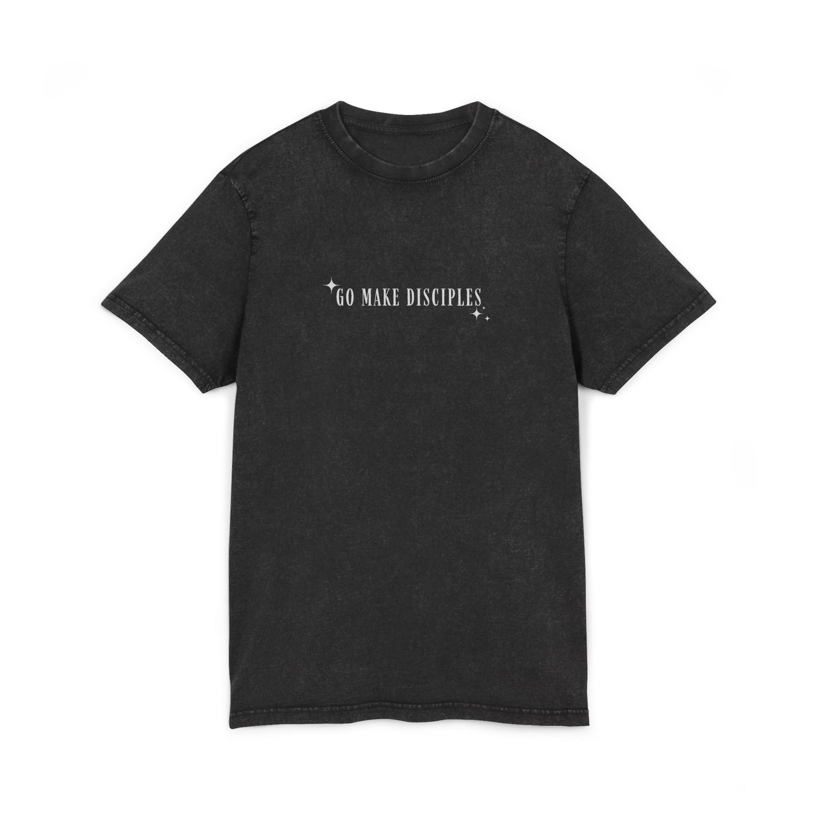 Acid Washed Tee - 'Go Make Disciples' Inspirational T-Shirt